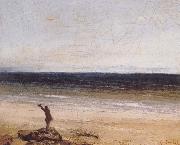 Gustave Courbet The Sea at Palavas oil on canvas